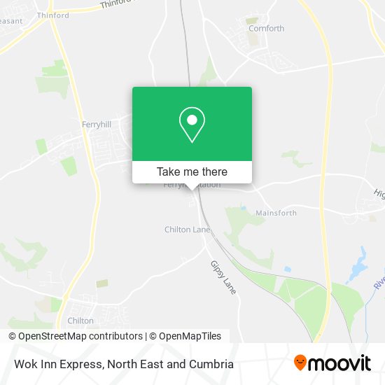 Wok Inn Express map