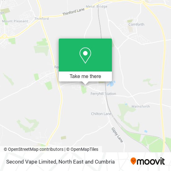 Second Vape Limited map