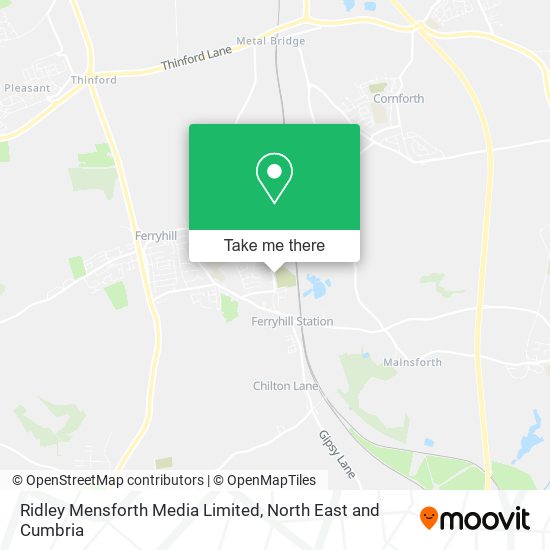 Ridley Mensforth Media Limited map