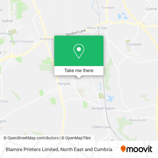 Blamire Printers Limited map
