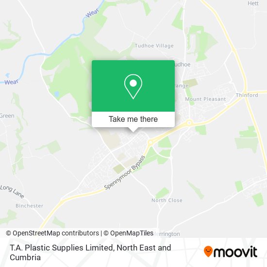 T.A. Plastic Supplies Limited map