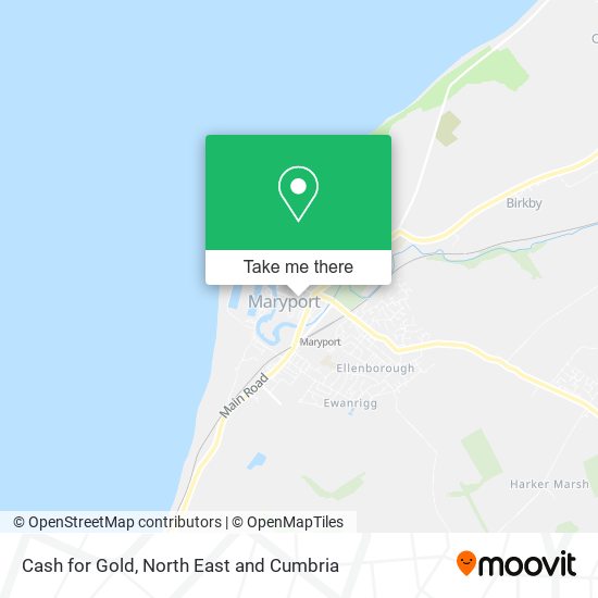 Cash for Gold map
