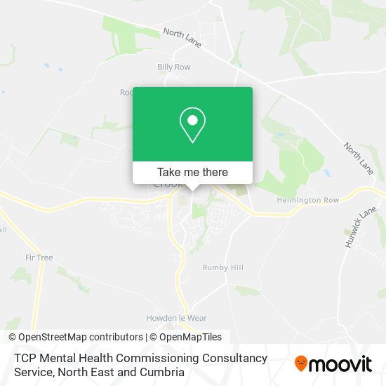 TCP Mental Health Commissioning Consultancy Service map