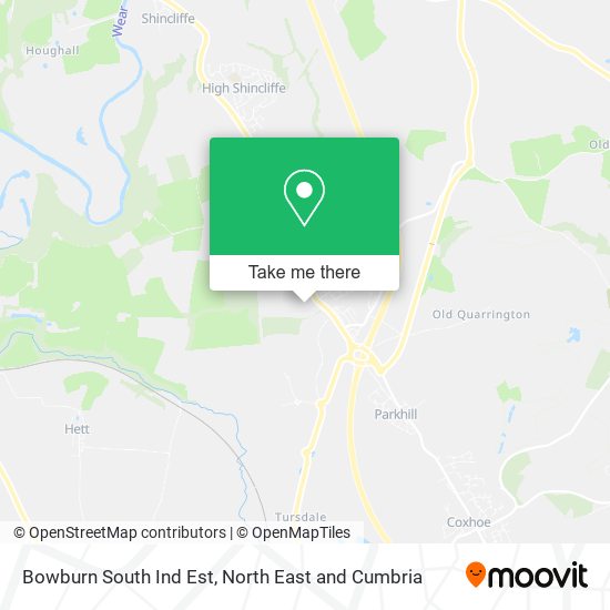 Bowburn South Ind Est map