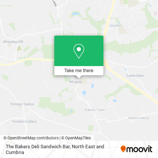 The Bakers Deli Sandwich Bar map