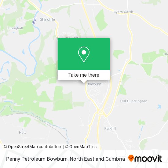 Penny Petroleum Bowburn map