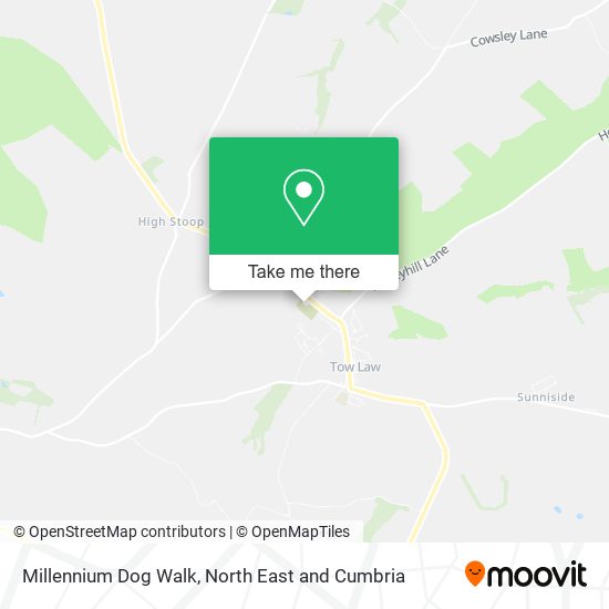 Millennium Dog Walk map