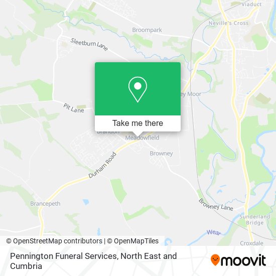 Pennington Funeral Services map