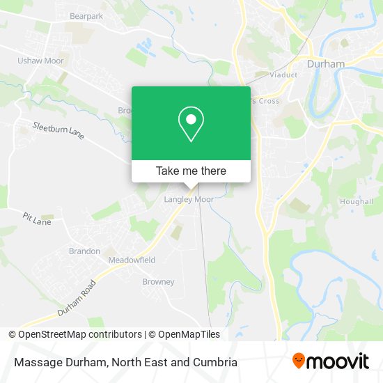 Massage Durham map