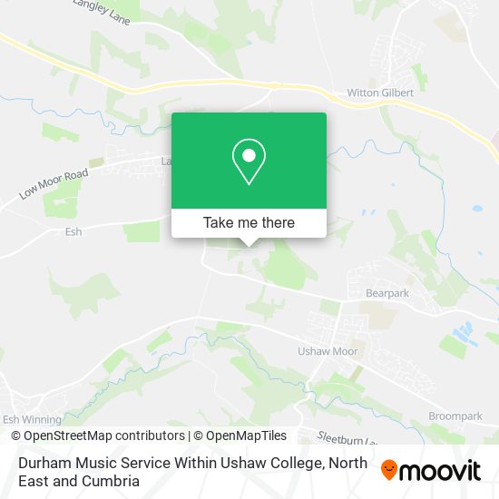Durham Music Service Within Ushaw College map