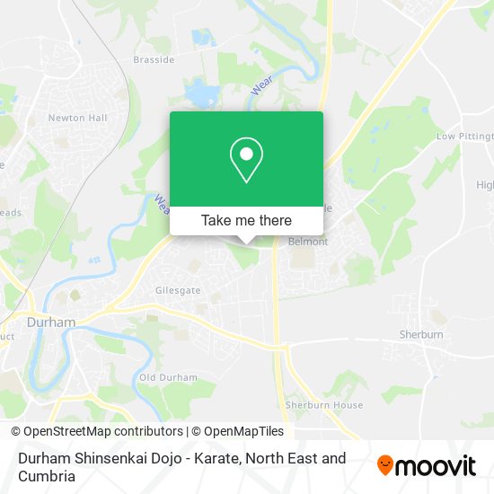 Durham Shinsenkai Dojo - Karate map