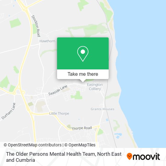 The Older Persons Mental Health Team map
