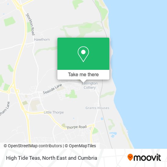 High Tide Teas map