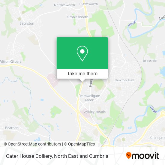 Cater House Colliery map
