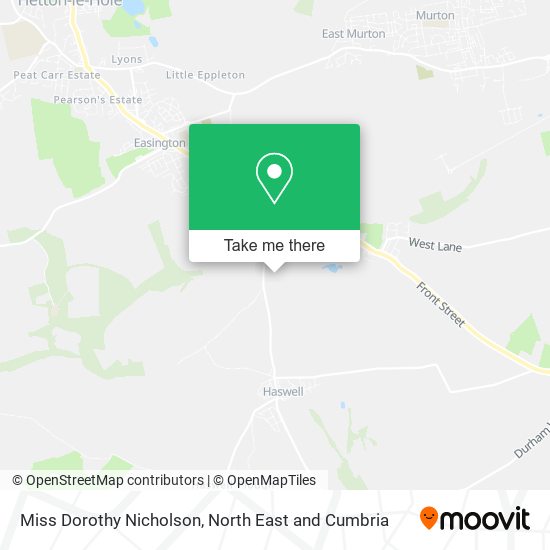 Miss Dorothy Nicholson map