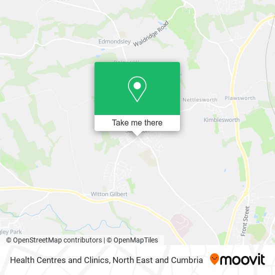 Health Centres and Clinics map