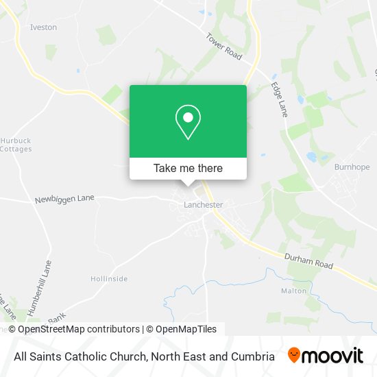 All Saints Catholic Church map