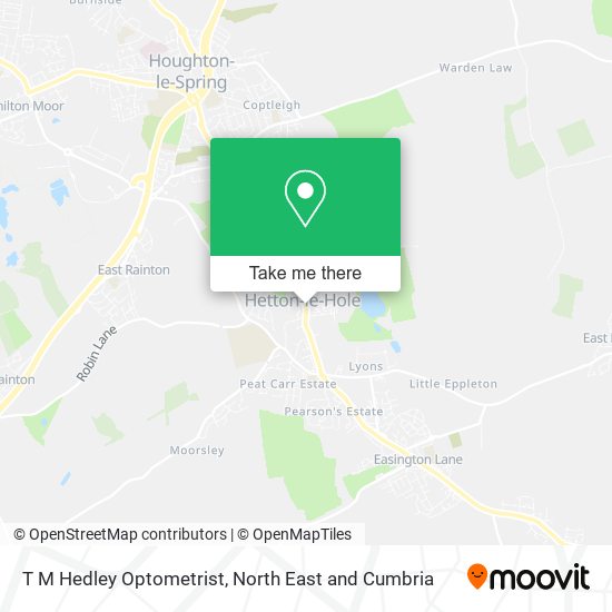 T M Hedley Optometrist map