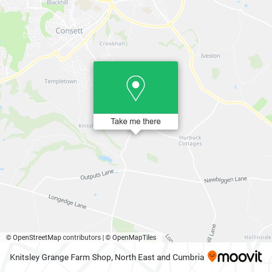 Knitsley Grange Farm Shop map