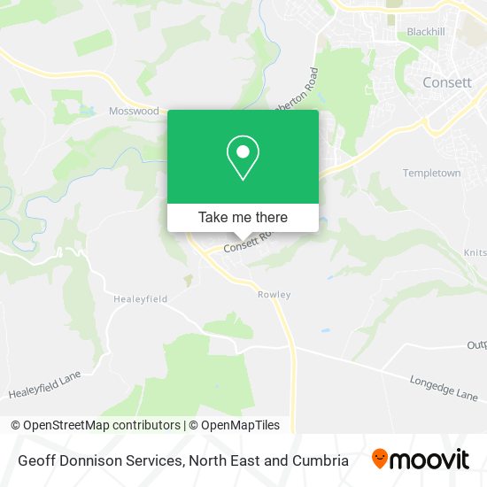 Geoff Donnison Services map