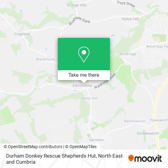 Durham Donkey Rescue Shepherds Hut map