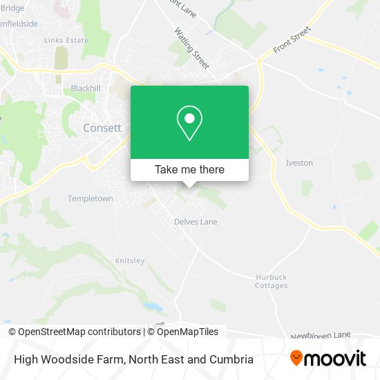 High Woodside Farm map