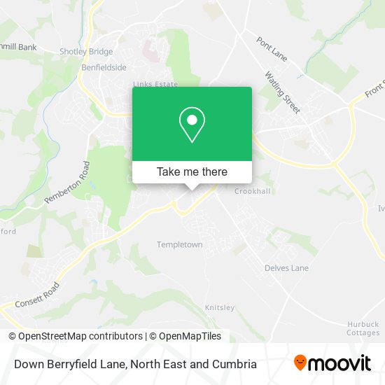 Down Berryfield Lane map
