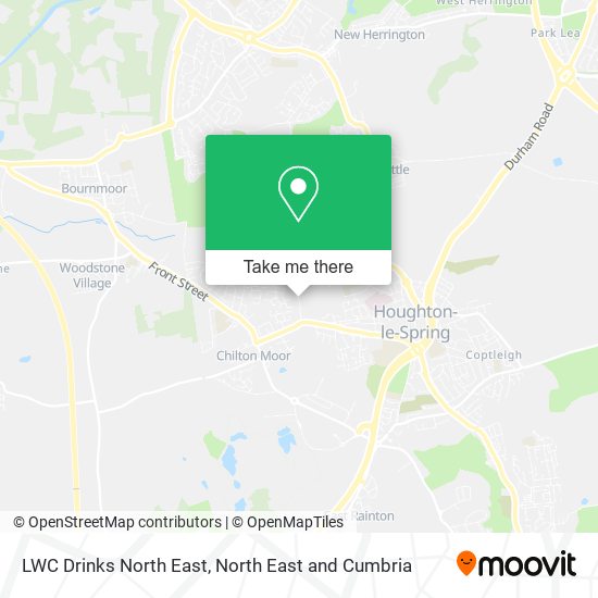 LWC Drinks North East map