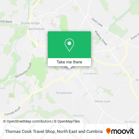Thomas Cook Travel Shop map