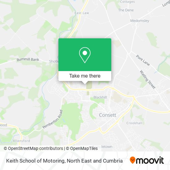 Keith School of Motoring map