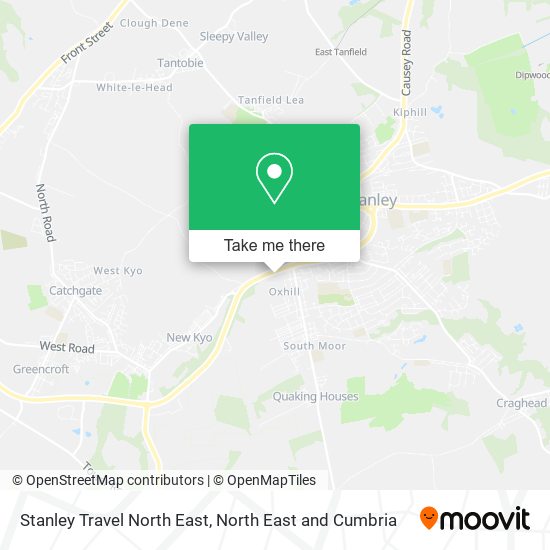 Stanley Travel North East map