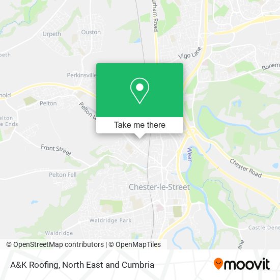 A&K Roofing map