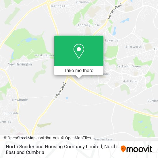 North Sunderland Housing Company Limited map