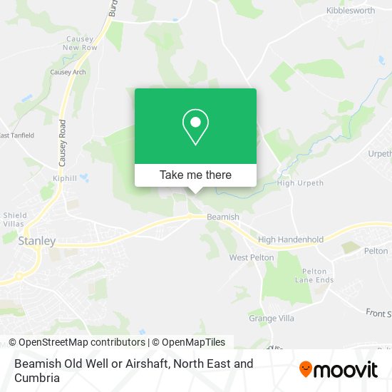 Beamish Old Well or Airshaft map