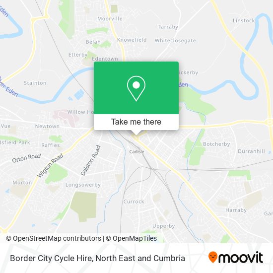 Border City Cycle Hire map