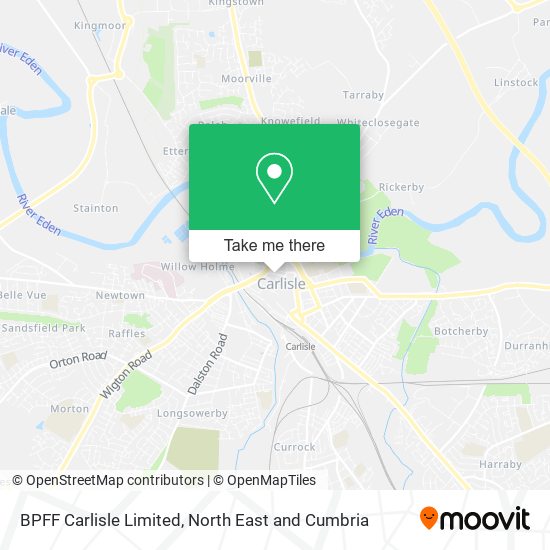 BPFF Carlisle Limited map