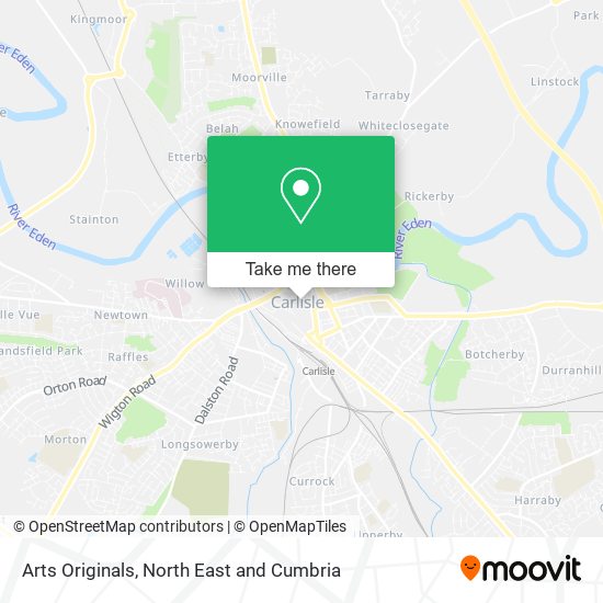 Arts Originals map