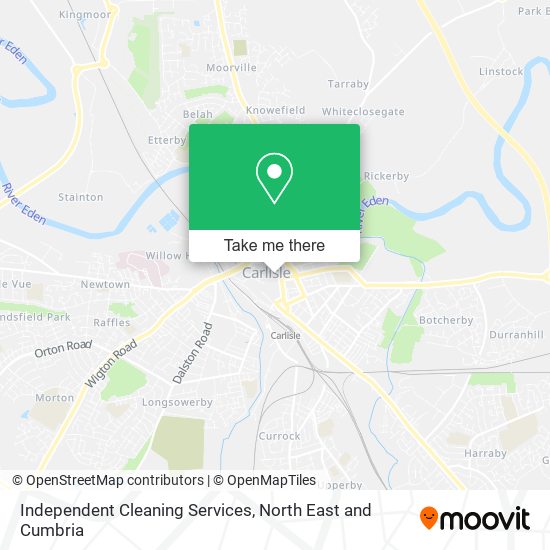 Independent Cleaning Services map