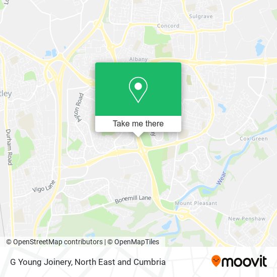 G Young Joinery map