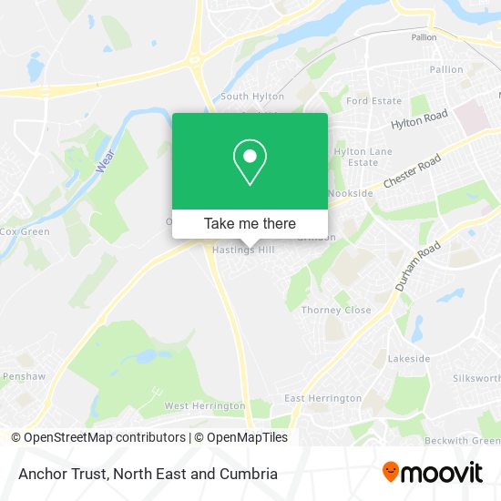 Anchor Trust map
