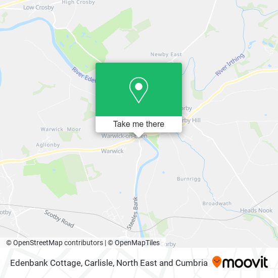 Edenbank Cottage, Carlisle map