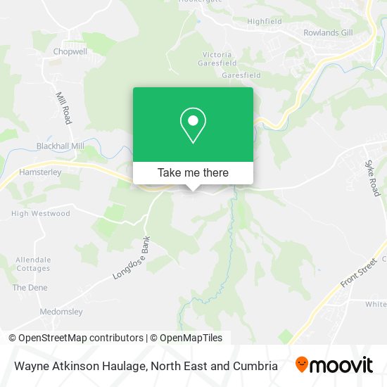 Wayne Atkinson Haulage map
