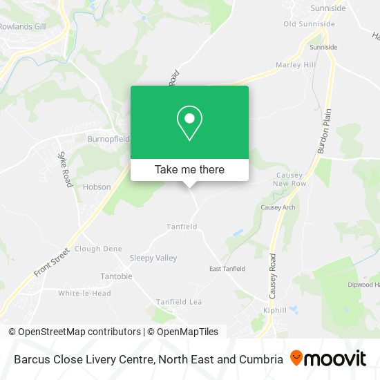 Barcus Close Livery Centre map