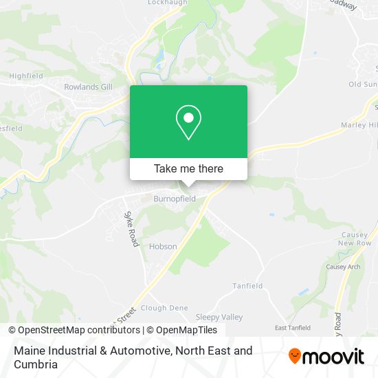 Maine Industrial & Automotive map