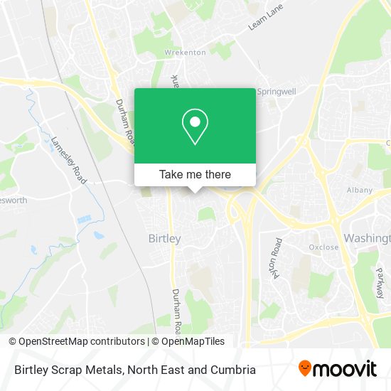 Birtley Scrap Metals map