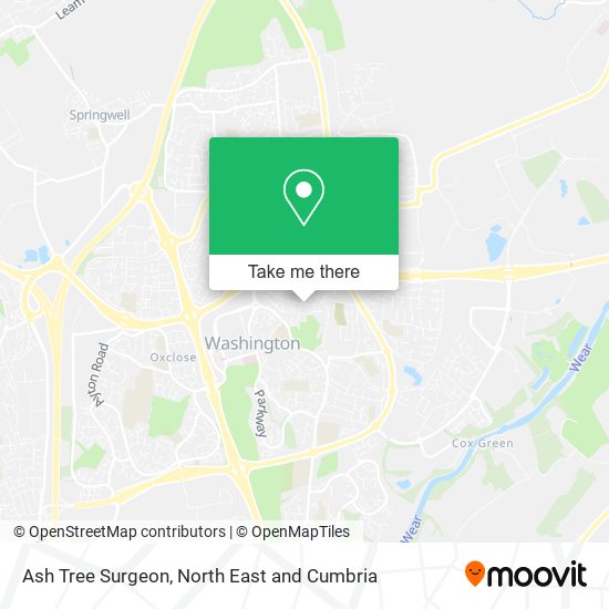 Ash Tree Surgeon map