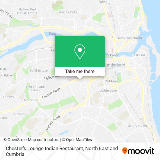 Chester's Lounge Indian Restaurant map