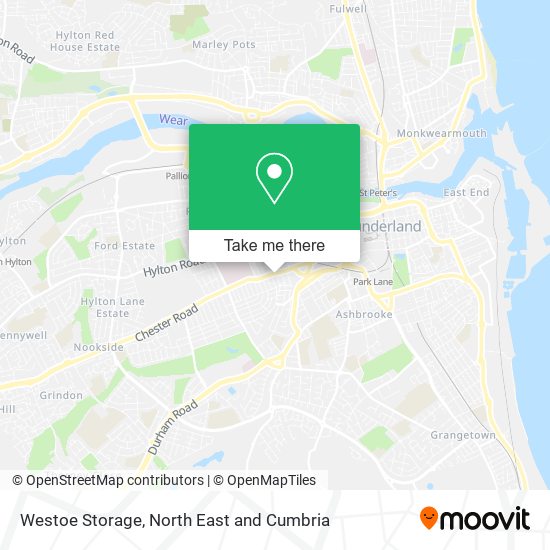 Westoe Storage map