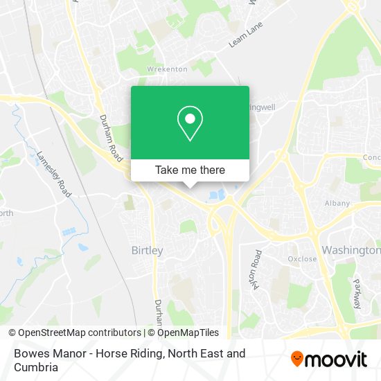 Bowes Manor - Horse Riding map
