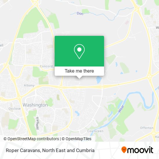 Roper Caravans map